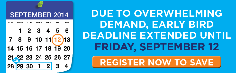 Early Bird Discounts Expire Soon