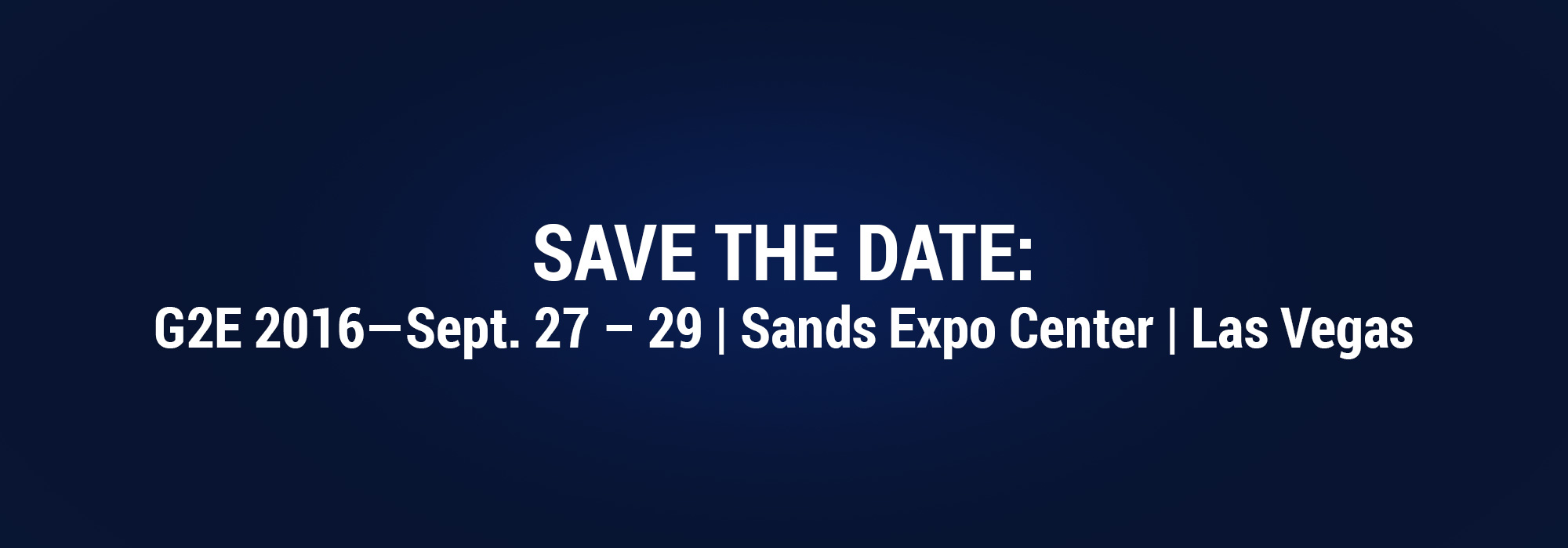 Save the Date for 2016